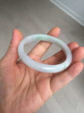 Load image into Gallery viewer, 51mm certified Type A 100% Natural green/purple/white oval Jadeite Jade bangle BM59-0262
