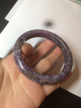 Load image into Gallery viewer, 60mm 100% natural purple/dark blue/brown/white purple mica + Tourmaline bangle SY34
