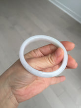 Load image into Gallery viewer, 52mm certified Type A 100% Natural green/purple/white oval Jadeite Jade bangle BM58-0261
