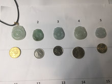 Load image into Gallery viewer, 100% Natural Type A Light Green Gray Jadeite Jade Lucky Fortune Seashell (福贝) Pendant Group PH235
