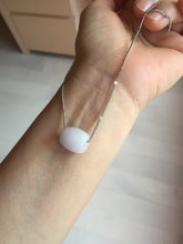 Load image into Gallery viewer, 13.5/12.5mm Type A 100% Natural light purple white Jadeite Jade LuluTong (Every road is smooth) pendant group PA135
