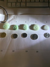 Load image into Gallery viewer, 100% Natural Type A Light Green Gray Jadeite Jade Lucky Fortune Seashell (福贝) Pendant Group PH235
