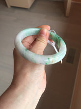 Load image into Gallery viewer, 60.2mm certified Type A 100% Natural light green sunny green light purple Jadeite Jade bangle BK138-5279
