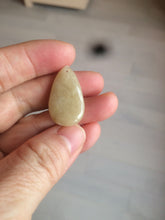 Load image into Gallery viewer, 100% natural icy watery green purple white yellow type A jadeite jade water drop/blessed melon/bamboo pendant necklace group BG45
