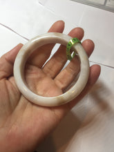 Load image into Gallery viewer, 56.5mm certified 100% natural Type A green purple brown jadeite jade bangle G77-5703
