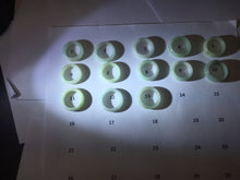 Load image into Gallery viewer, Size 6 1/2-9 100% natural type A white light green broad jadeite jade band ring PA253
