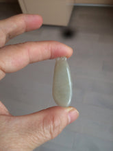 Load image into Gallery viewer, 100% natural icy watery green purple white yellow type A jadeite jade water drop/blessed melon/bamboo pendant necklace group BG45
