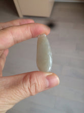 Load image into Gallery viewer, 100% natural icy watery green purple white yellow type A jadeite jade water drop/blessed melon/bamboo pendant necklace group BG45
