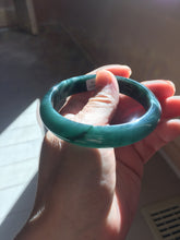 Load image into Gallery viewer, 57.5mm Certified Type A 100% Natural dark green/blue/gray/black Guatemala Jadeite bangle PJ145-1476
