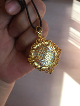 Load image into Gallery viewer, 100% Natural yellow/green nephrite Jade(黄玉) pendant HF84
