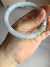 Load image into Gallery viewer, 58.7mm Certified Type A 100% Natural green white slim round cut Jadeite Jade bangle Y169-3693

