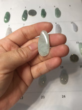 Load image into Gallery viewer, Type A 100% Natural icy watery light green/white/purple jadeite Jade magnolia buds group Pendant PH236
