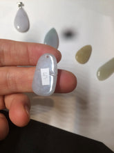 Load image into Gallery viewer, 100% natural icy watery green purple white yellow type A jadeite jade water drop/blessed melon/bamboo pendant necklace group BG45
