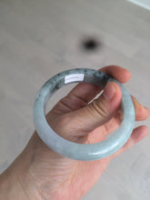 Load image into Gallery viewer, 55 mm Certified type A 100% Natural green/purple/black Jadeite bangle AT97-7557
