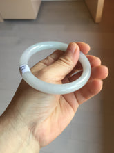 Load image into Gallery viewer, 56.5mm Certified Type A 100% Natural light green/purple/white round cut Jadeite bangle PD105-4910
