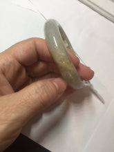 Load image into Gallery viewer, 53.2mm certified type A 100% Natural green/yellow/purple/gray Jadeite Jade bangle G109-3537
