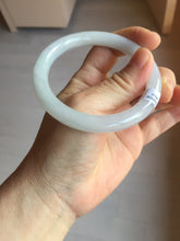 Load image into Gallery viewer, 56.5mm Certified Type A 100% Natural light green/purple/white round cut Jadeite bangle PD105-4910
