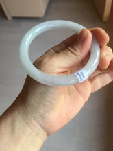Load image into Gallery viewer, 56.5mm Certified Type A 100% Natural light green/purple/white round cut Jadeite bangle PD105-4910
