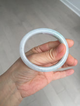 Load image into Gallery viewer, 50mm Type A 100% Natural light green/purple oval Jadeite Jade bangle BM70
