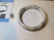 Load image into Gallery viewer, 59.4mm Certificated Type A 100% Natural White green red purple(FU LU SHOU) with green floating flowers Jadeite Jade bangle G110-9544
