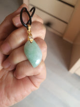 Load image into Gallery viewer, 100% natural type A sunny green jadeite jade Willow leaf/petal pendant group AC80
