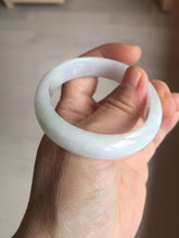 Load image into Gallery viewer, 52mm certified type A 100% Natural sunny green/white/purple oval jadeite jade bangle BK117-0281
