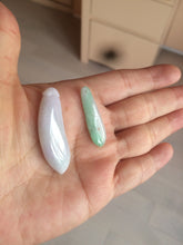 Load image into Gallery viewer, 100% natural type A light purple sunny green blessed melon(福瓜) Jadeite Jade pendant AC83
