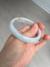 Load image into Gallery viewer, 49mm Certified Type A 100% Natural light green red oval Jadeite Jade bangle BM68
