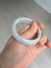 Load image into Gallery viewer, 49mm Certified Type A 100% Natural light green red oval Jadeite Jade bangle BM68
