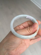 Load image into Gallery viewer, 49mm Certified Type A 100% Natural light green red oval Jadeite Jade bangle BM68

