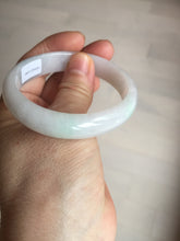 Load image into Gallery viewer, 52mm certified type A 100% Natural sunny green/white/purple oval jadeite jade bangle BK117-0281
