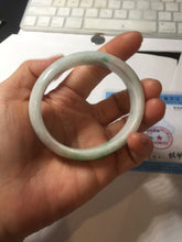 Load image into Gallery viewer, 52.5mm certified type A 100% Natural sunny green/purple oval jadeite jade bangle PF55-0437
