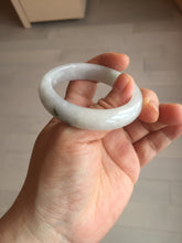 Load image into Gallery viewer, 46mm Certified Type A 100% Natural icy watery light green white clear Jadeite Jade bangle BS88-6685
