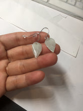 Load image into Gallery viewer, 100% natural type A icy watery light green jadeite jade leaf earring PC25-5

