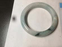 Load image into Gallery viewer, 58mm Certified Type A 100% Natural green/white Jadeite Jade bangle AX79-4354
