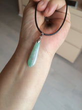 Load image into Gallery viewer, 100% natural type A light purple sunny green blessed melon(福瓜) Jadeite Jade pendant AC83
