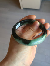 Load image into Gallery viewer, Shopify only 56.6mm Certified 100% natural Type A dark green/black jadeite jade bangle PF76-3520
