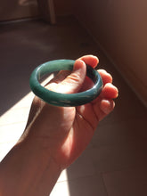 Load image into Gallery viewer, 57mm Certified Type A 100% Natural dark green/blue/gray/black Guatemala Jadeite bangle PJ137-1485
