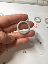 Load image into Gallery viewer, Size 3 3/4-9 1/4100% natural type A white light green light green jadeite jade band ring PA254
