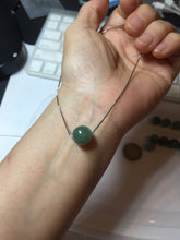 Load image into Gallery viewer, 10-10.5mm Type A 100% Natural light green dark green/gray(油青) Jadeite Jade bead pendant group PC194 Add on item
