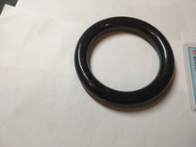 Load image into Gallery viewer, 62.6mm certified 100% Natural black meteorite chubby round cut nephrite(墨玉 MoYu) bangle HN94-6438
