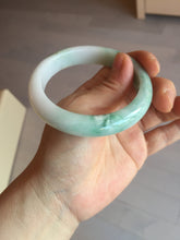 Load image into Gallery viewer, 57mm Certified Type A 100% Natural sunny green/white/ Jadeite Jade bangle BL33-5213
