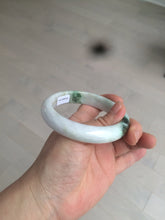 Load image into Gallery viewer, 60mm certified 100% natural type A green white  jadeite jade bangle AY75-1734
