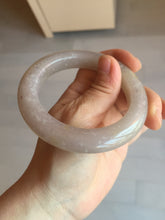 Load image into Gallery viewer, 56mm 100% natural light purple/pale pink/beige with flying snow Quartzite (Shetaicui jade) bangle SY76
