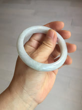 Load image into Gallery viewer, 54mm Certified type A 100% Natural light green white Jadeite bangle PB198-6655
