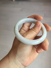 Load image into Gallery viewer, 54mm Certified type A 100% Natural light green white Jadeite bangle PB198-6655
