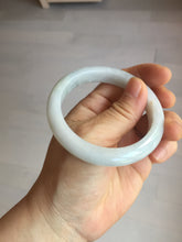 Load image into Gallery viewer, 54mm Certified type A 100% Natural light green white Jadeite bangle PB198-6655
