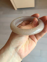 Load image into Gallery viewer, 56mm 100% natural light purple/pale pink/beige with flying snow Quartzite (Shetaicui jade) bangle SY76
