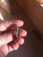 Load image into Gallery viewer, 100% natural type A icy watery light green gray Guatemala jadeite leaf pendant PD7
