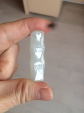 Load image into Gallery viewer, 100% Natural type A green/white/purple Jadeite Jade bamboo pendant group AC81
